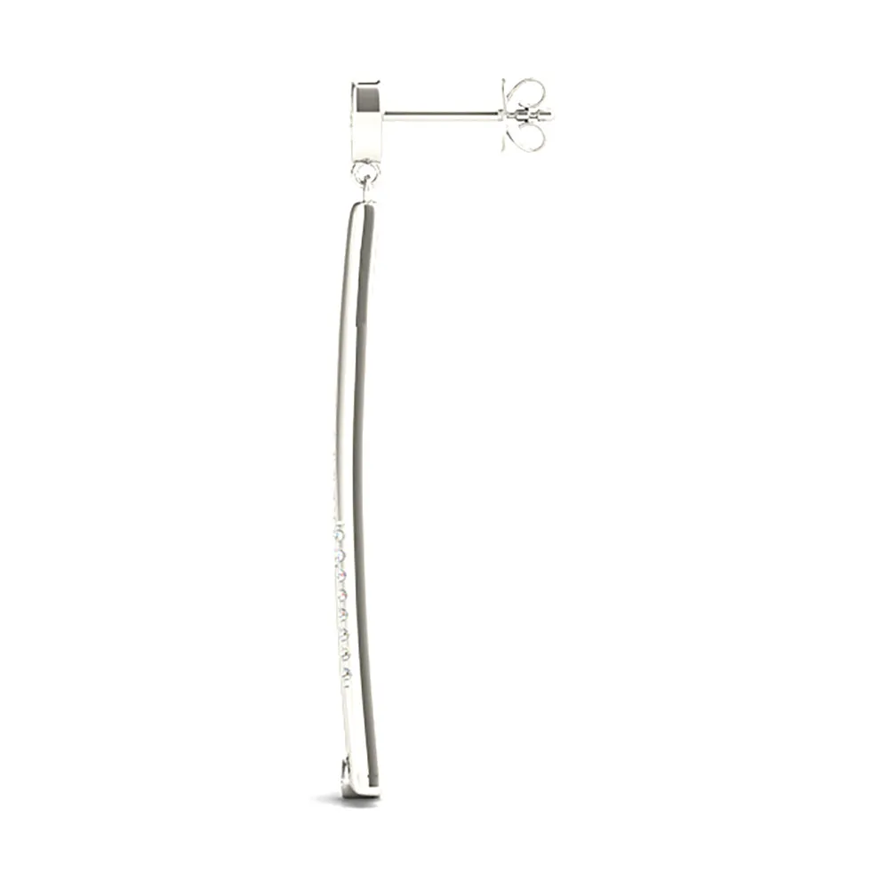 0.25 ctw Diamond Modern Drop Earrings