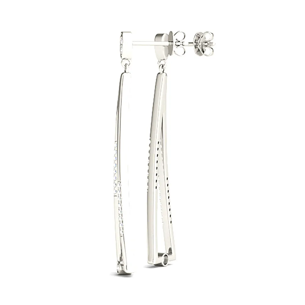 0.25 ctw Diamond Modern Drop Earrings