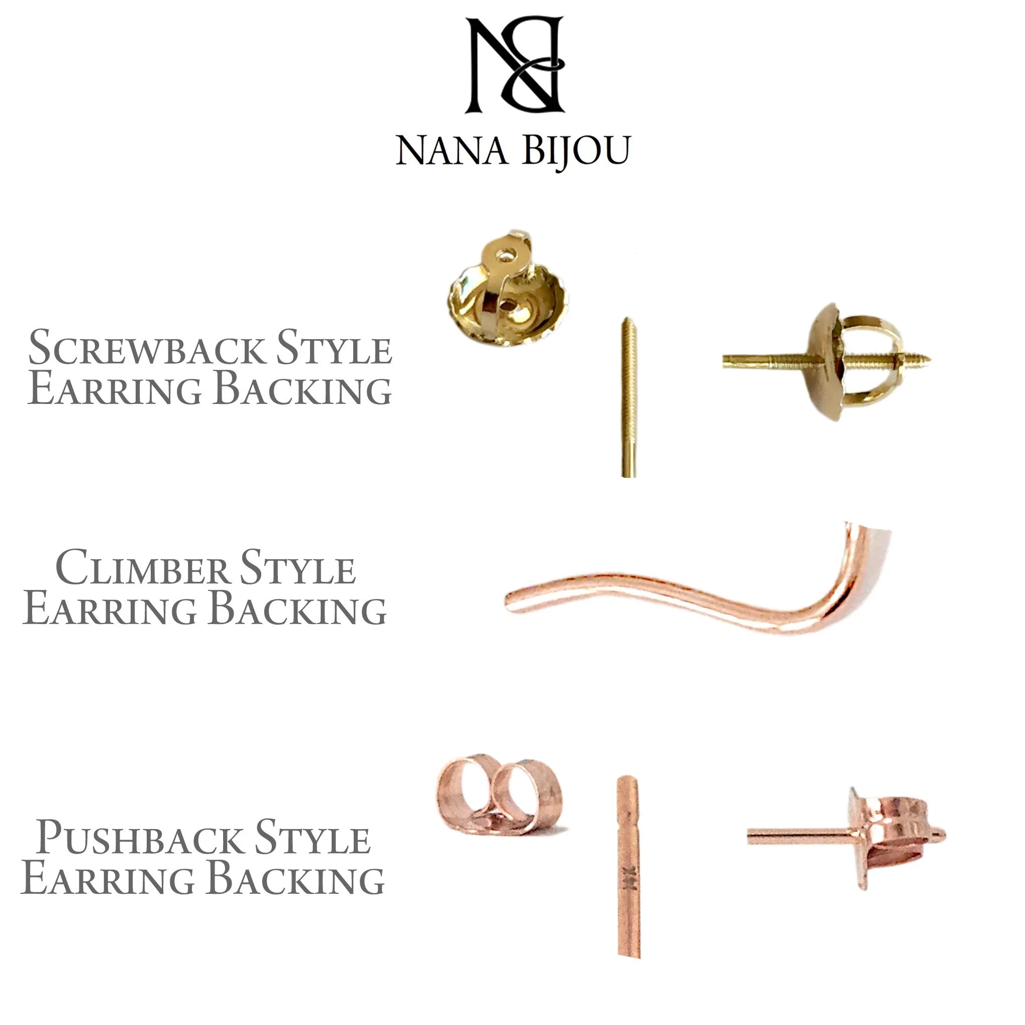 14K Gold Rainbow Gemstone Climber Arch Earrings