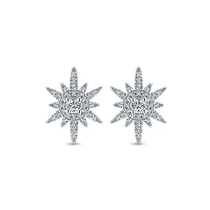 14k White Gold Starlis Stud