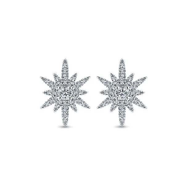 14k White Gold Starlis Stud