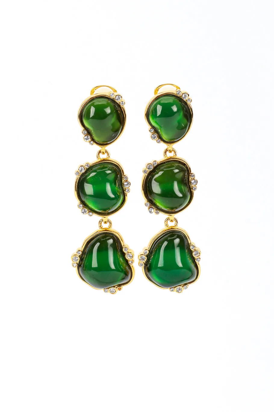 3-Tier Nugget Drop Earrings