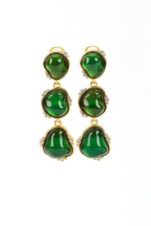 3-Tier Nugget Drop Earrings