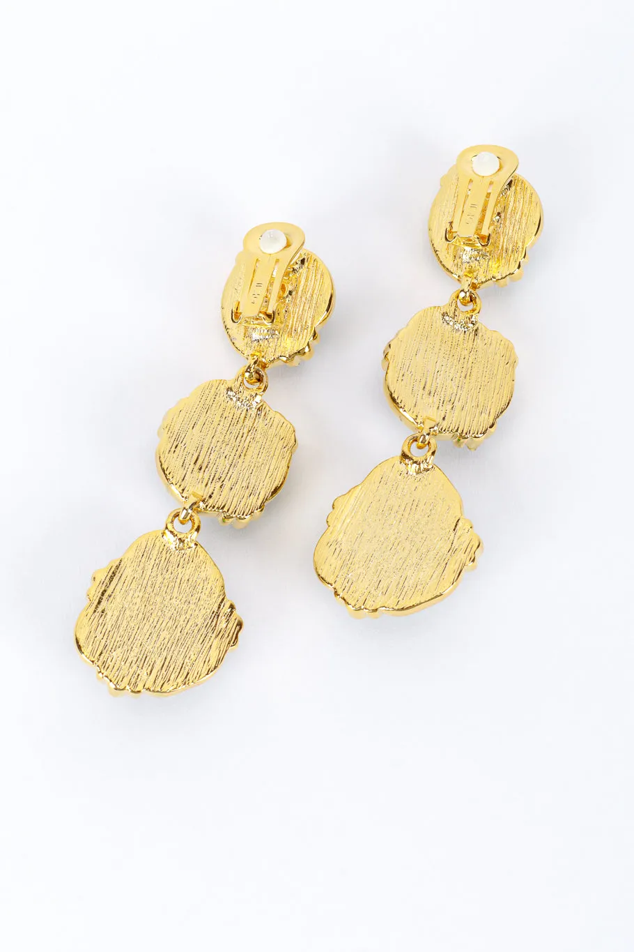 3-Tier Nugget Drop Earrings