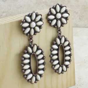 73820 - Turquoise Earrings - Ivory Copper