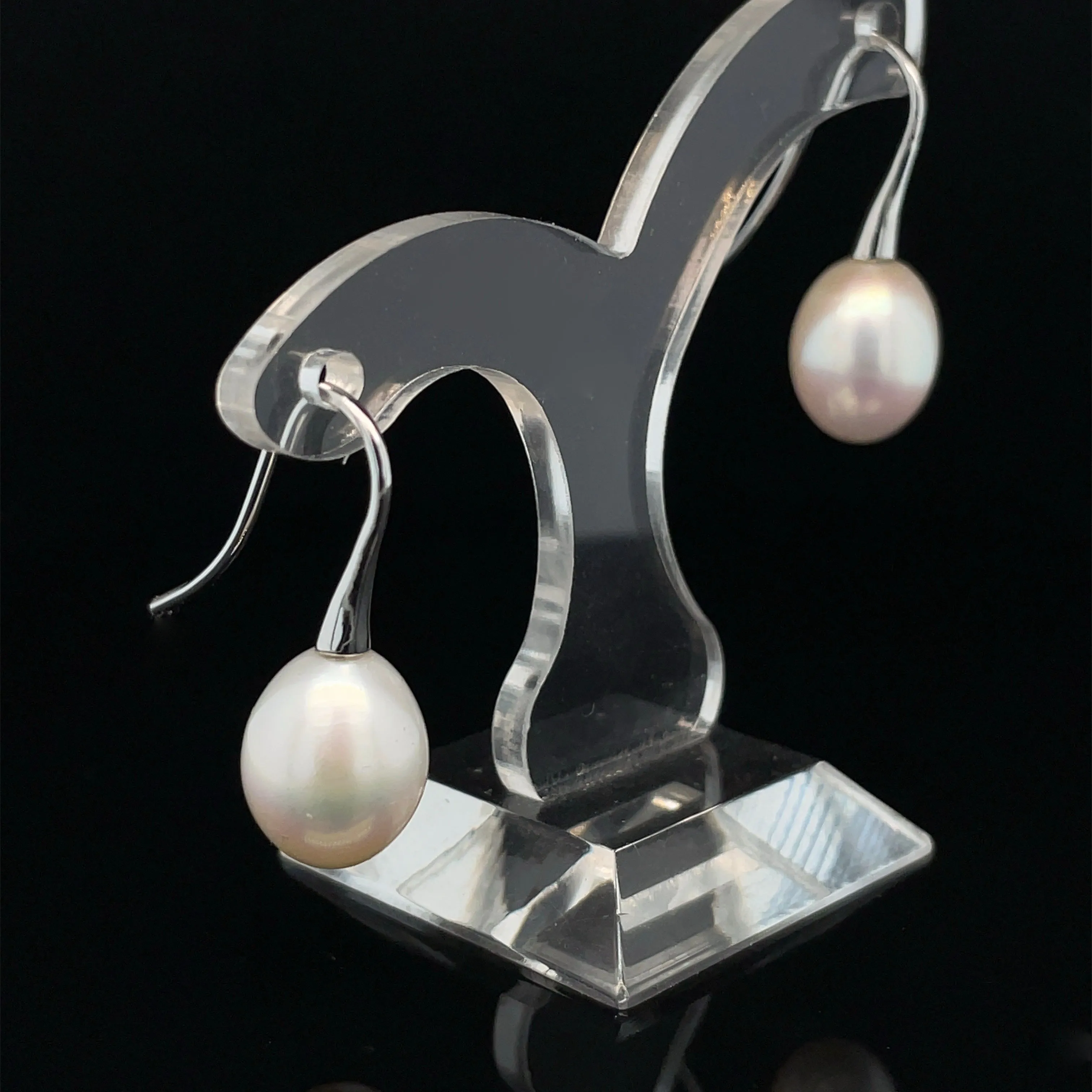 9ct Gold Pearl Drop Earrings