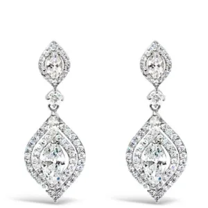 Absolute Silver Oval Drop Earrings