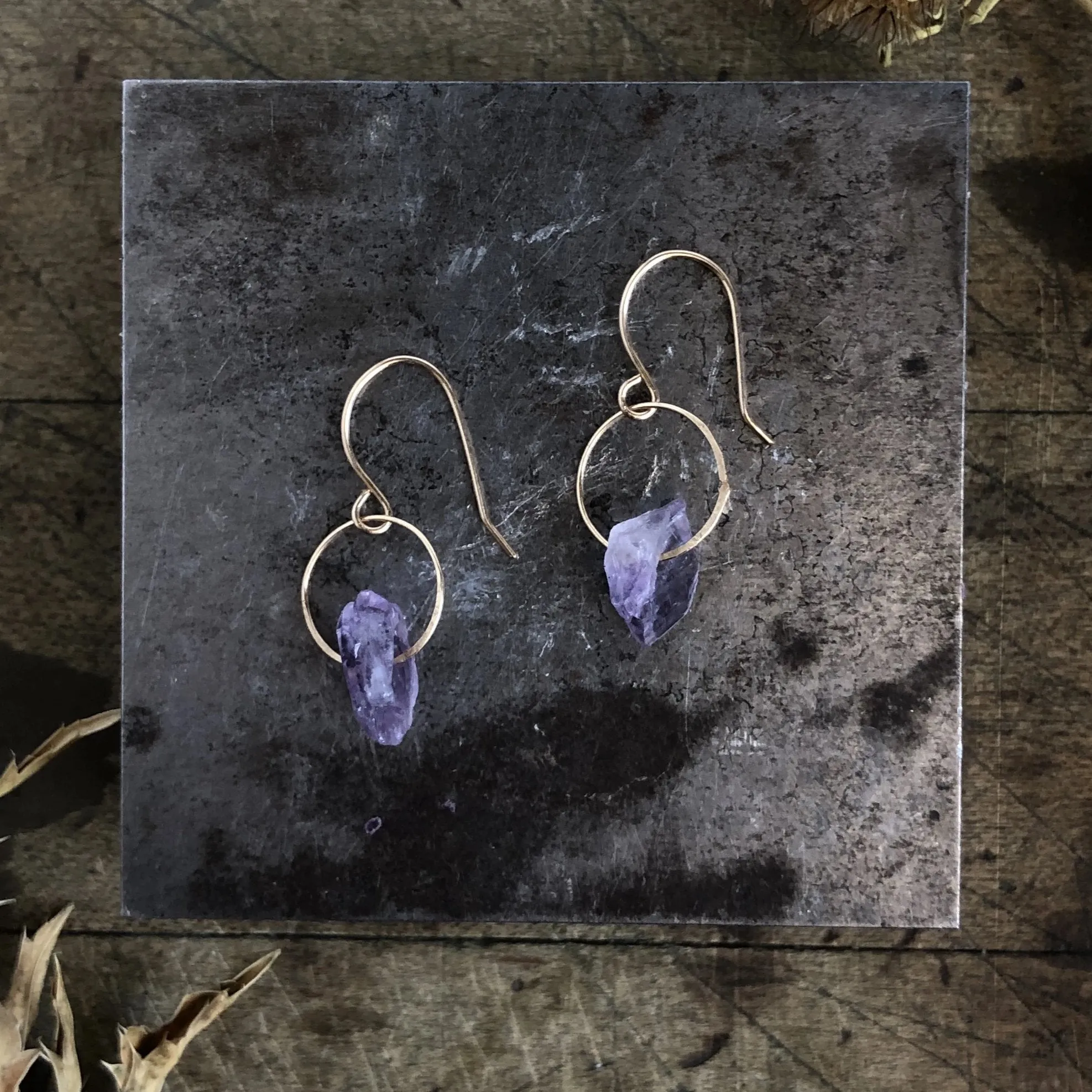 Amethyst Birthstone Earrings