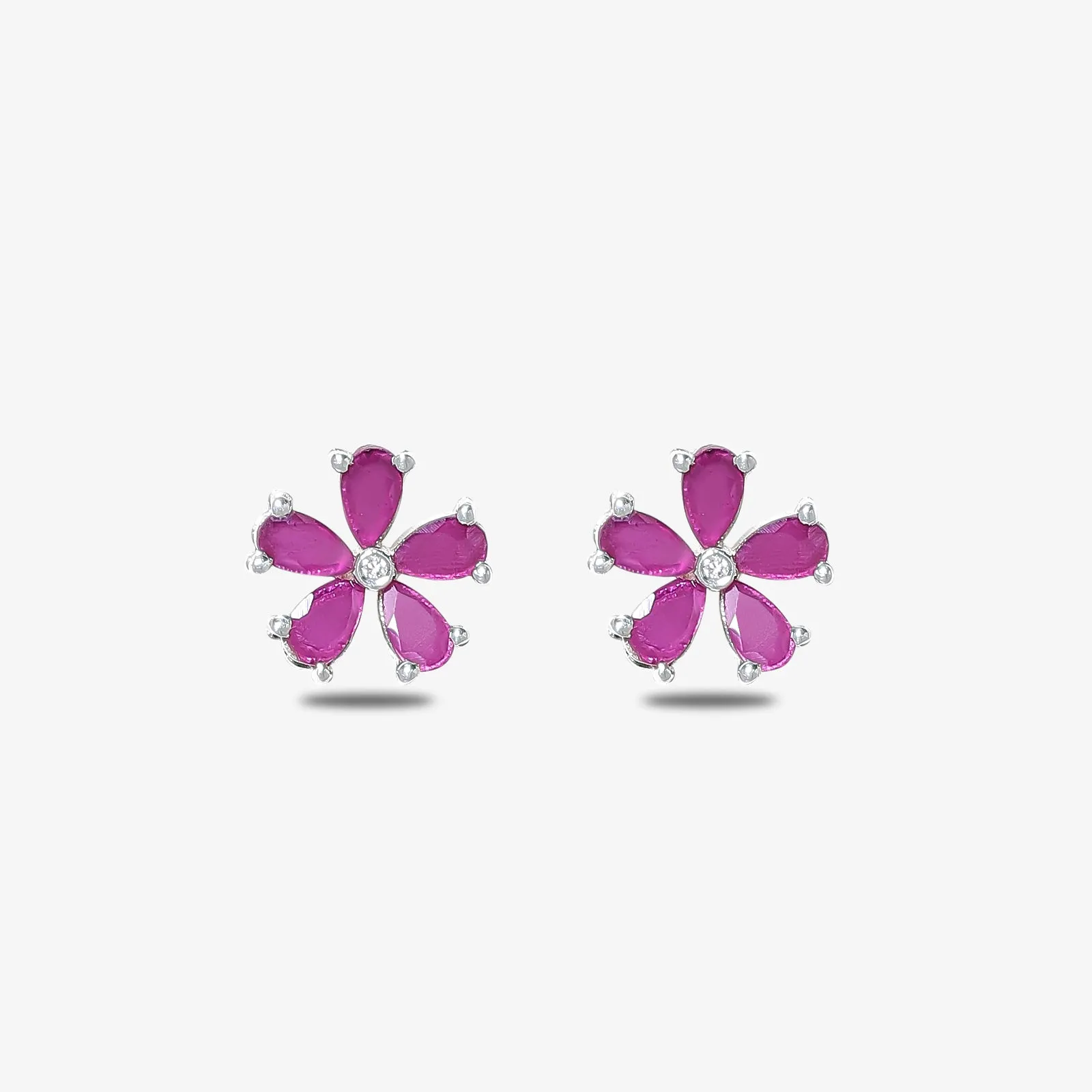 Amethyst Earrings For Women-  925 Sterling Silver Rhodium Plated