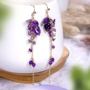 Amethyst Purple Earrings