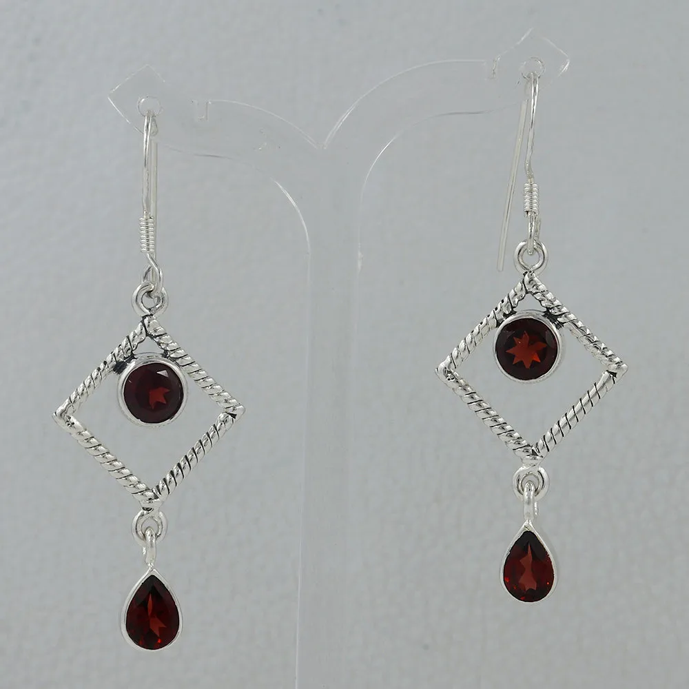 Amethyst Silver Earrings