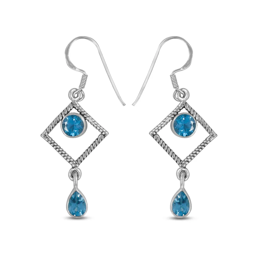 Amethyst Silver Earrings