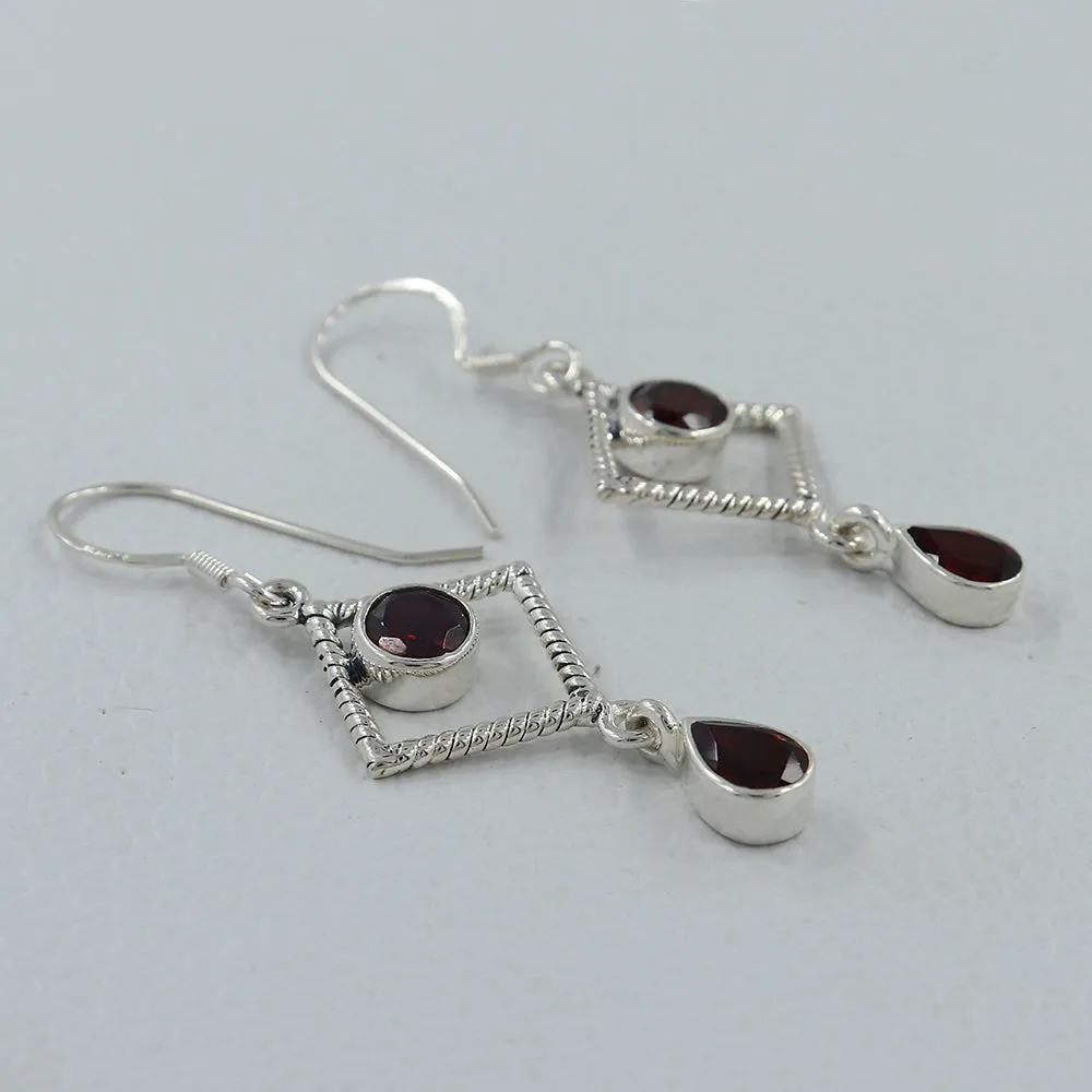 Amethyst Silver Earrings