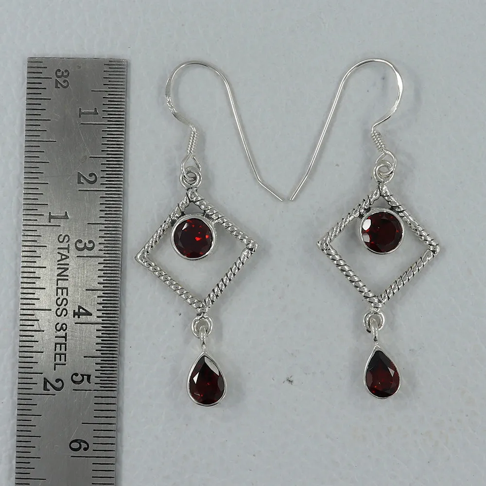 Amethyst Silver Earrings