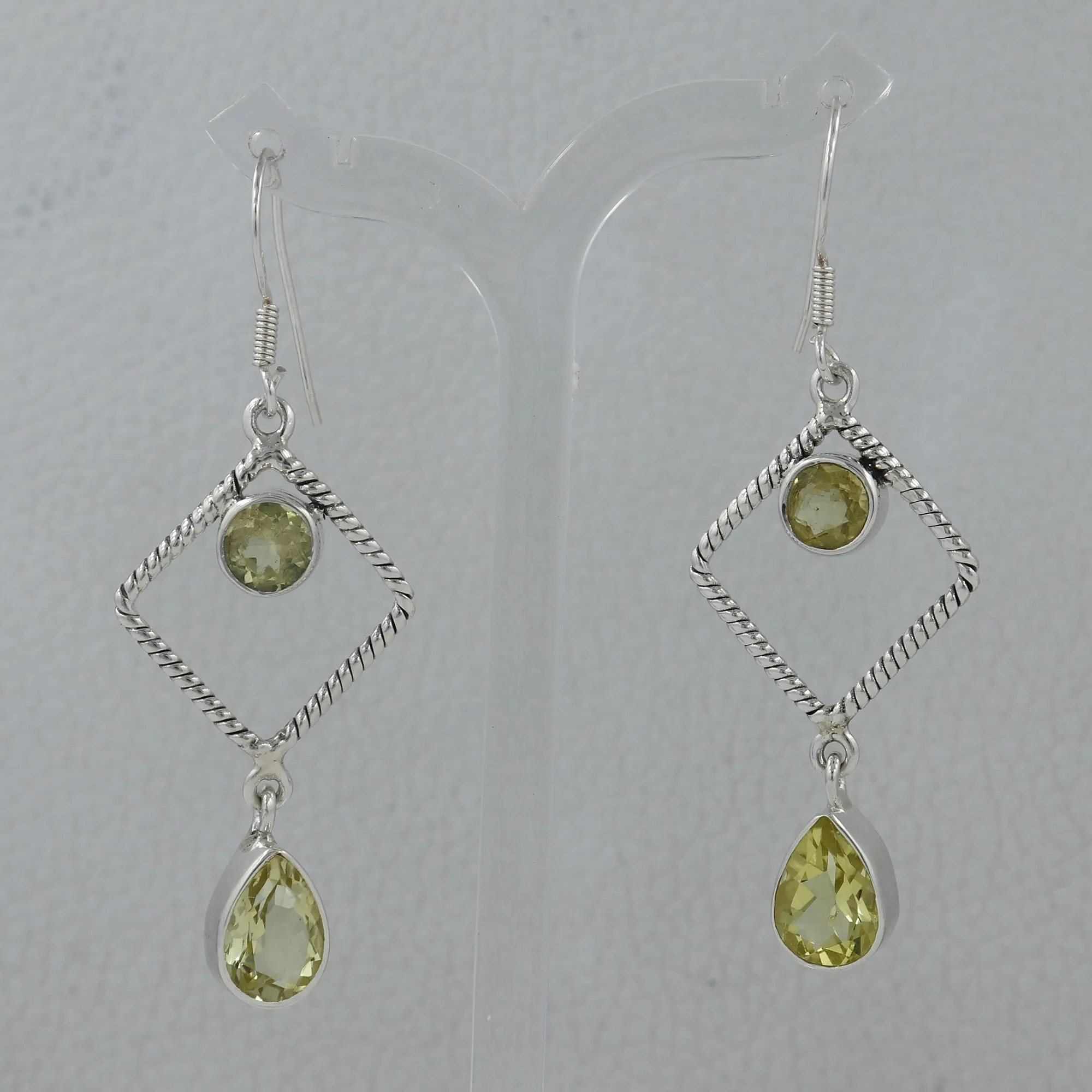Amethyst Silver Earrings