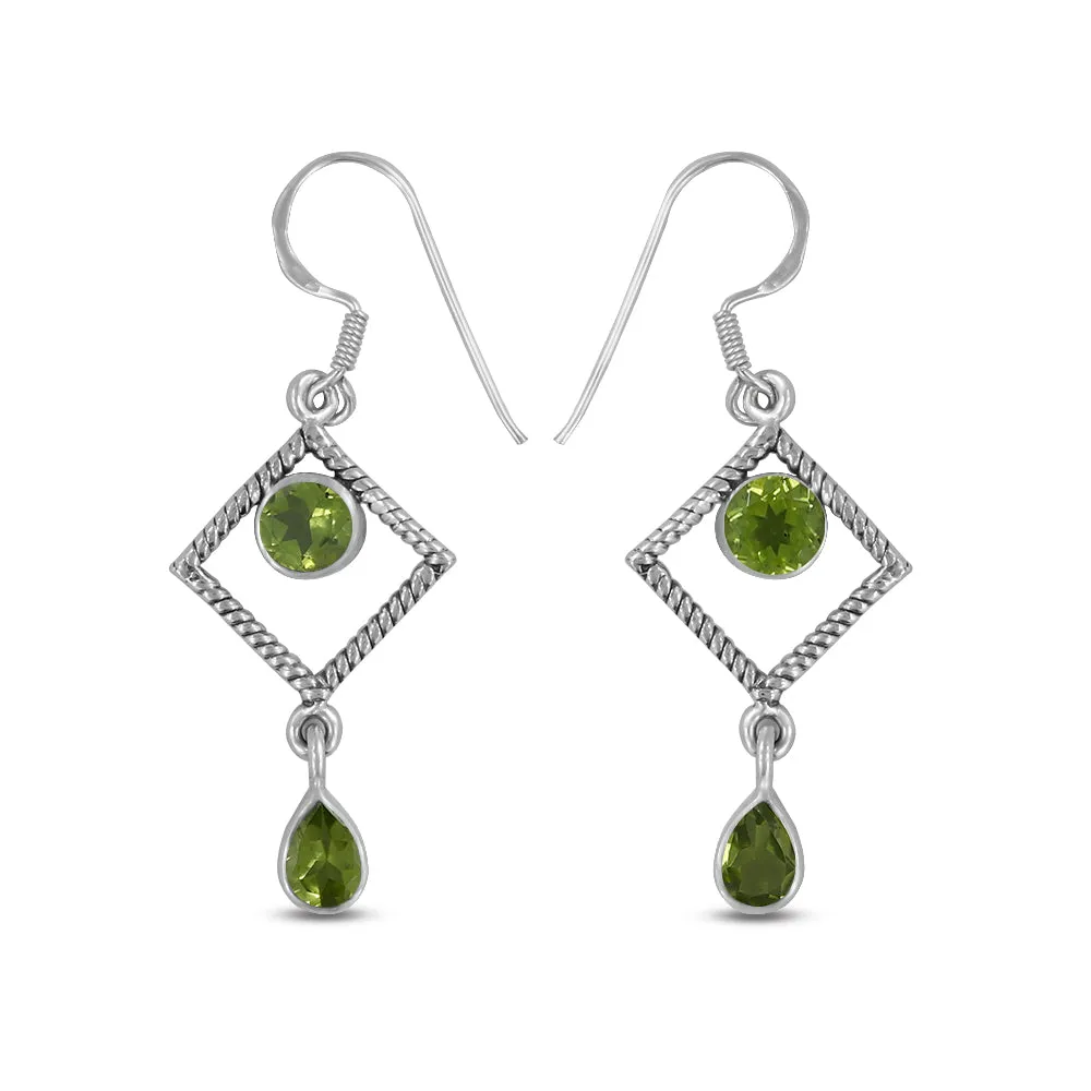Amethyst Silver Earrings