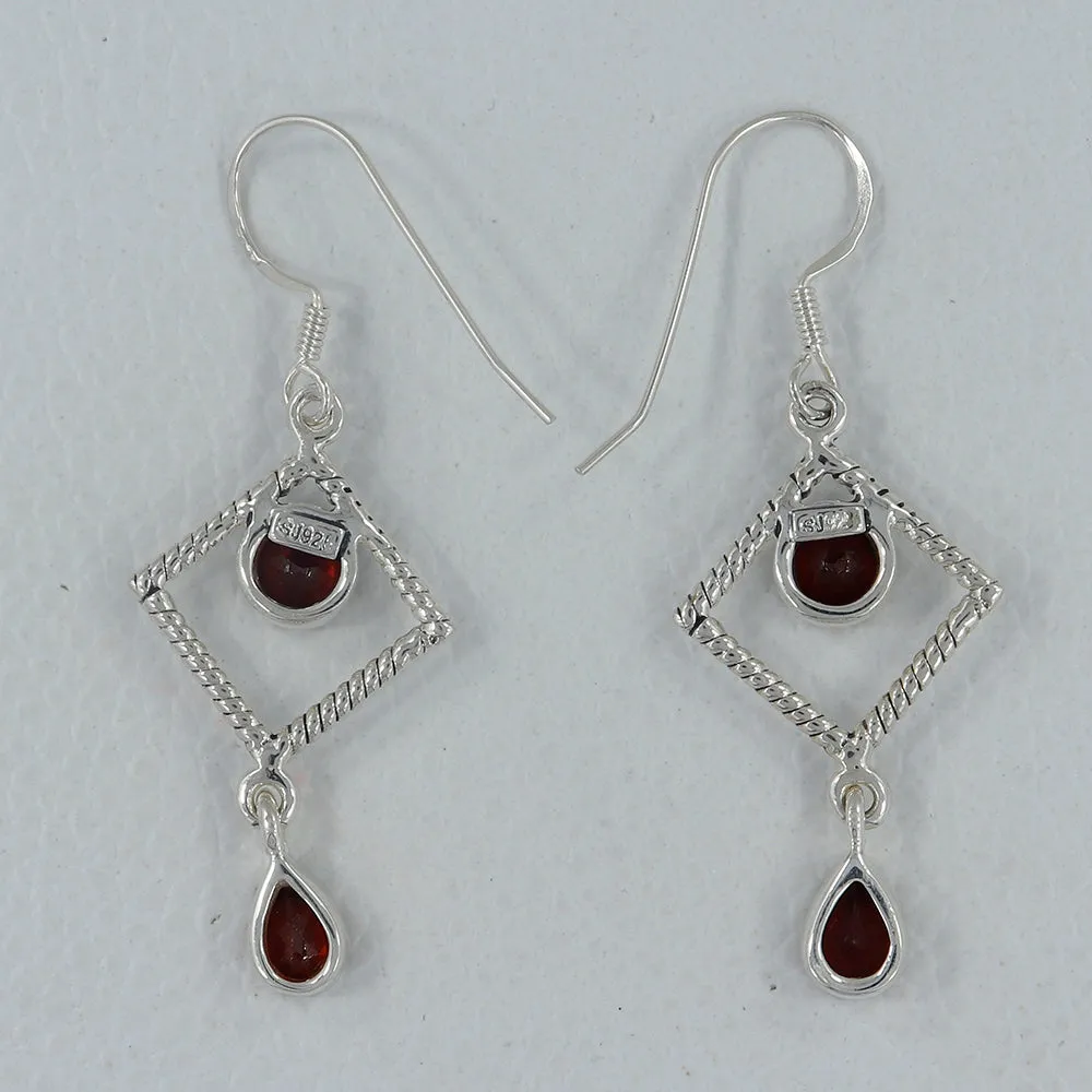 Amethyst Silver Earrings