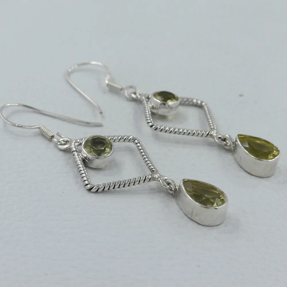 Amethyst Silver Earrings