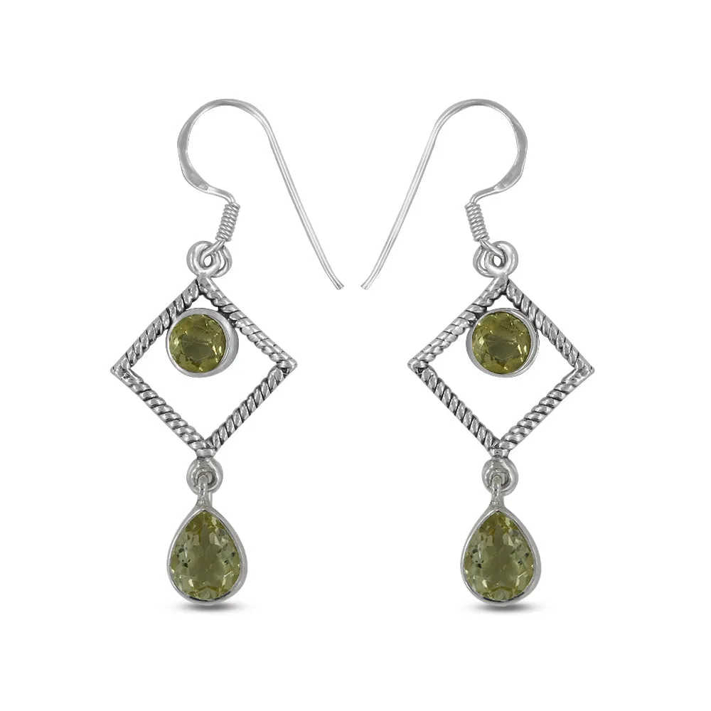 Amethyst Silver Earrings