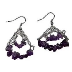 Amethyst Swings Earrings (special order - sold out)