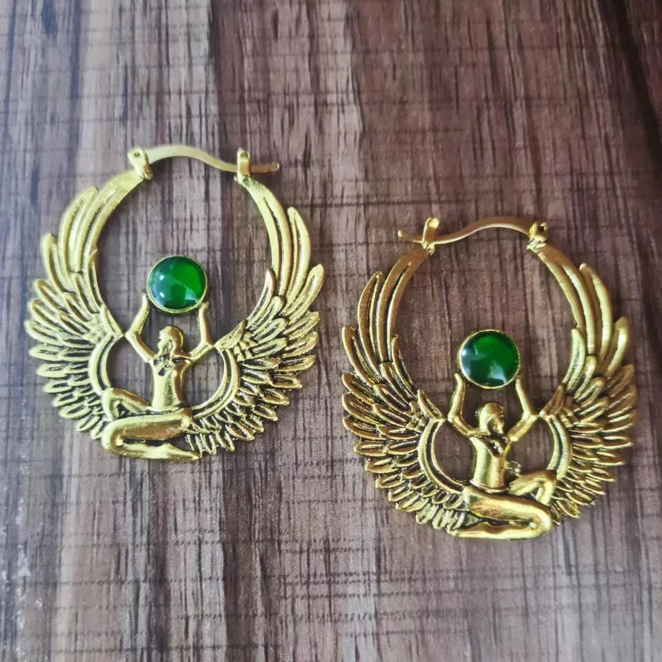 Ancient Egyptian Hoop Earrings