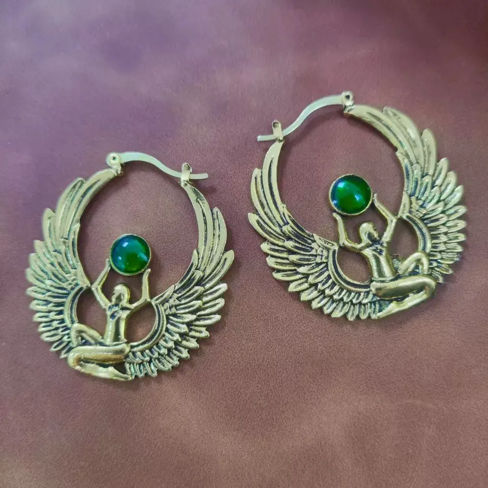 Ancient Egyptian Hoop Earrings
