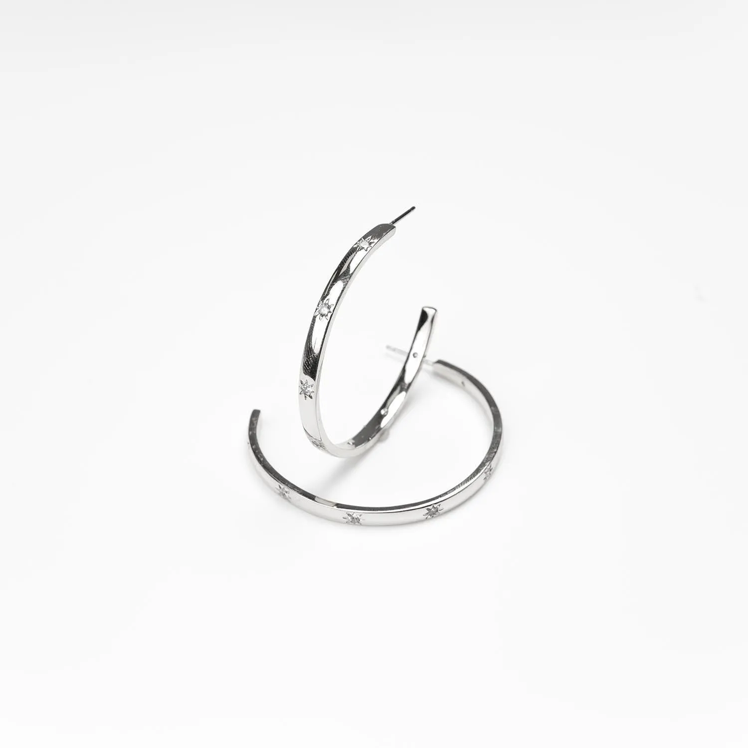 Anders Silver Hoop Earrings