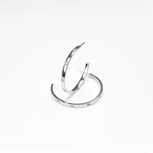 Anders Silver Hoop Earrings