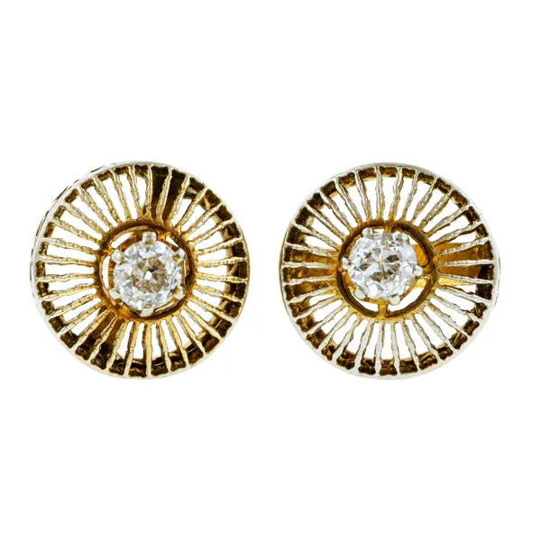 Antique Diamond Stud Earrings