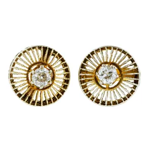 Antique Diamond Stud Earrings
