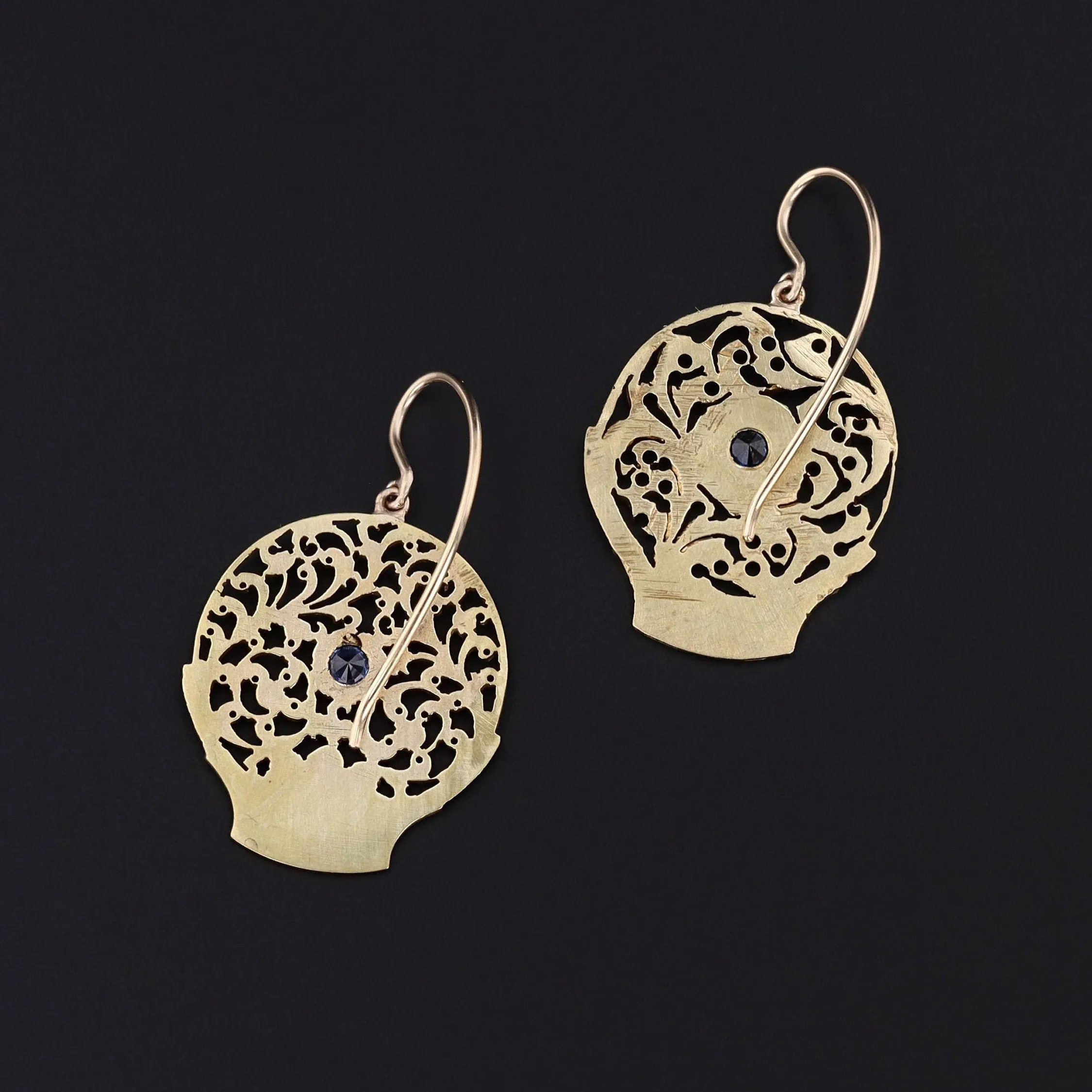 Antique Watchcock Conversion Earrings