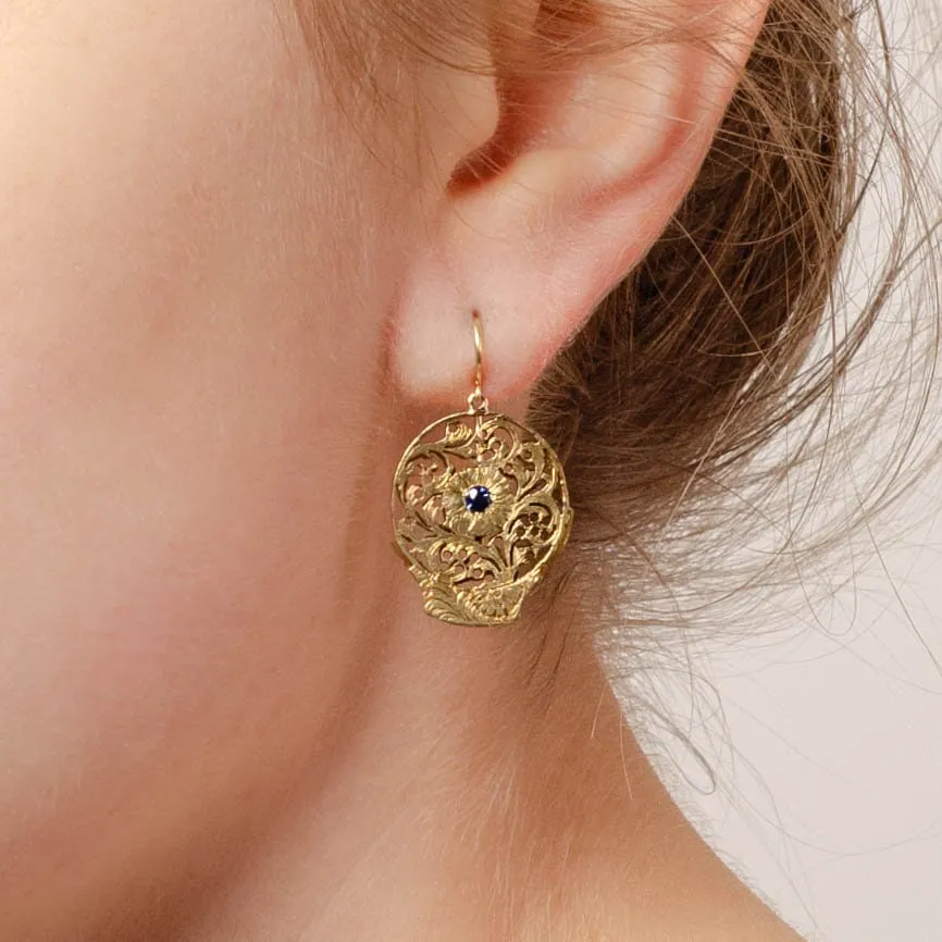 Antique Watchcock Conversion Earrings