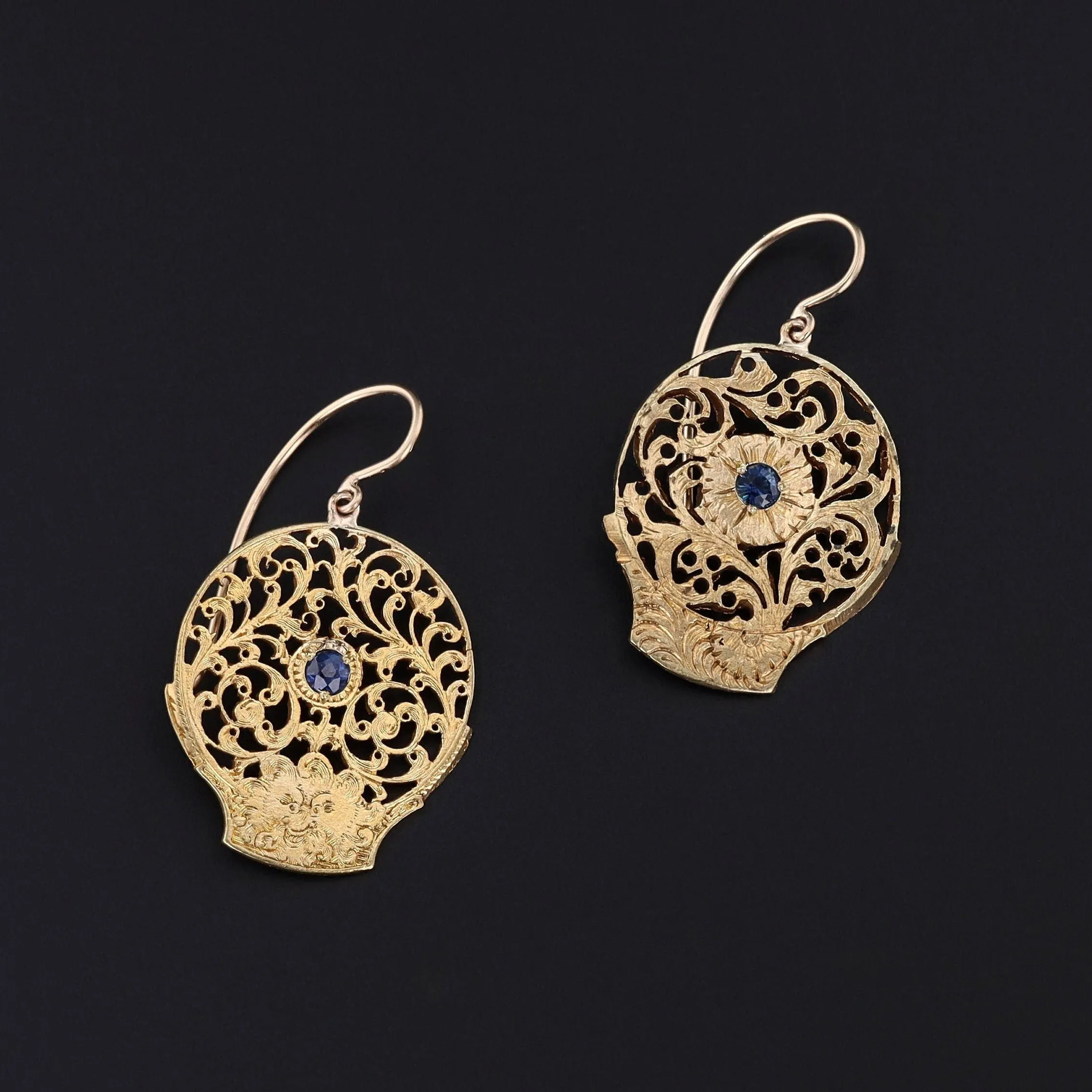 Antique Watchcock Conversion Earrings