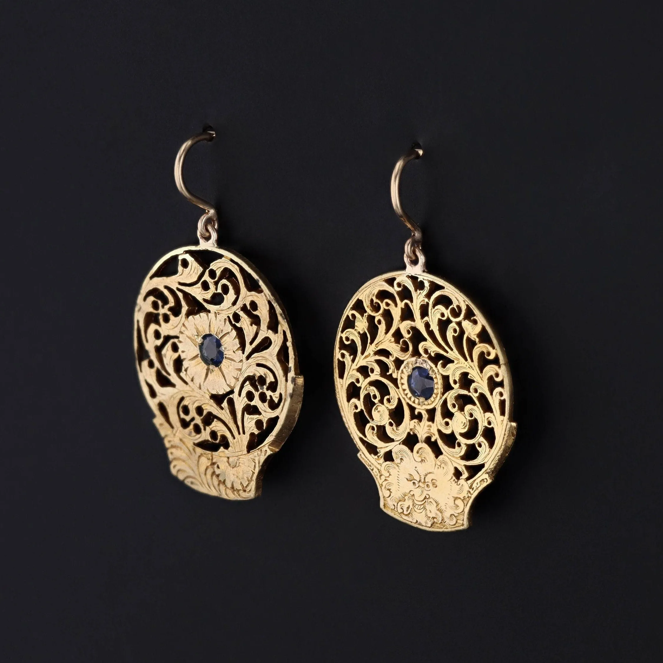 Antique Watchcock Conversion Earrings
