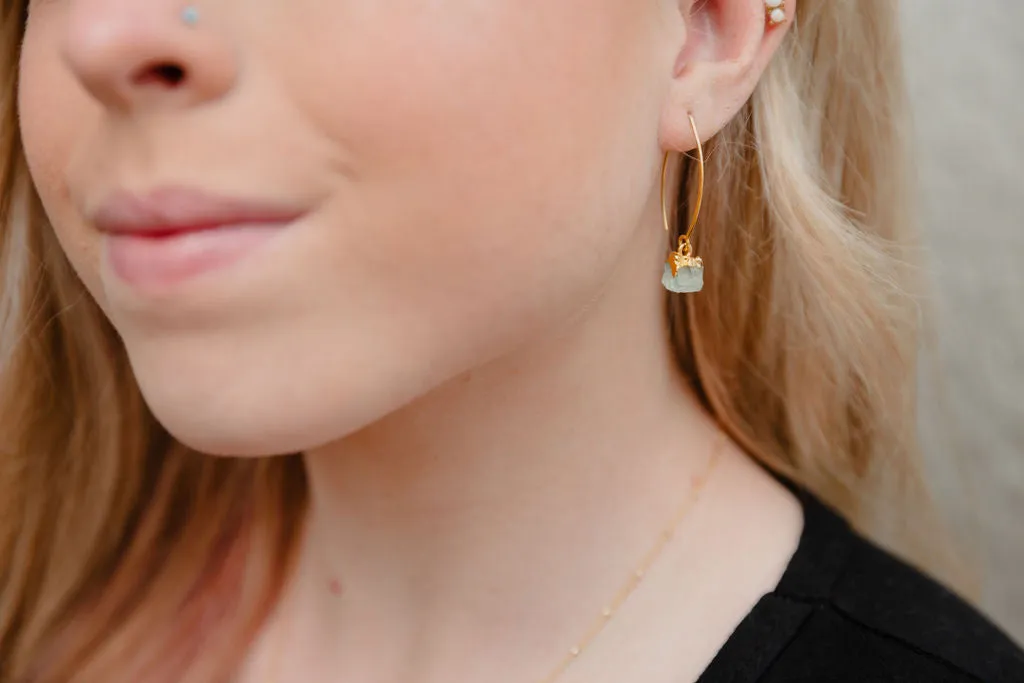 Aquamarine Drop Earrings