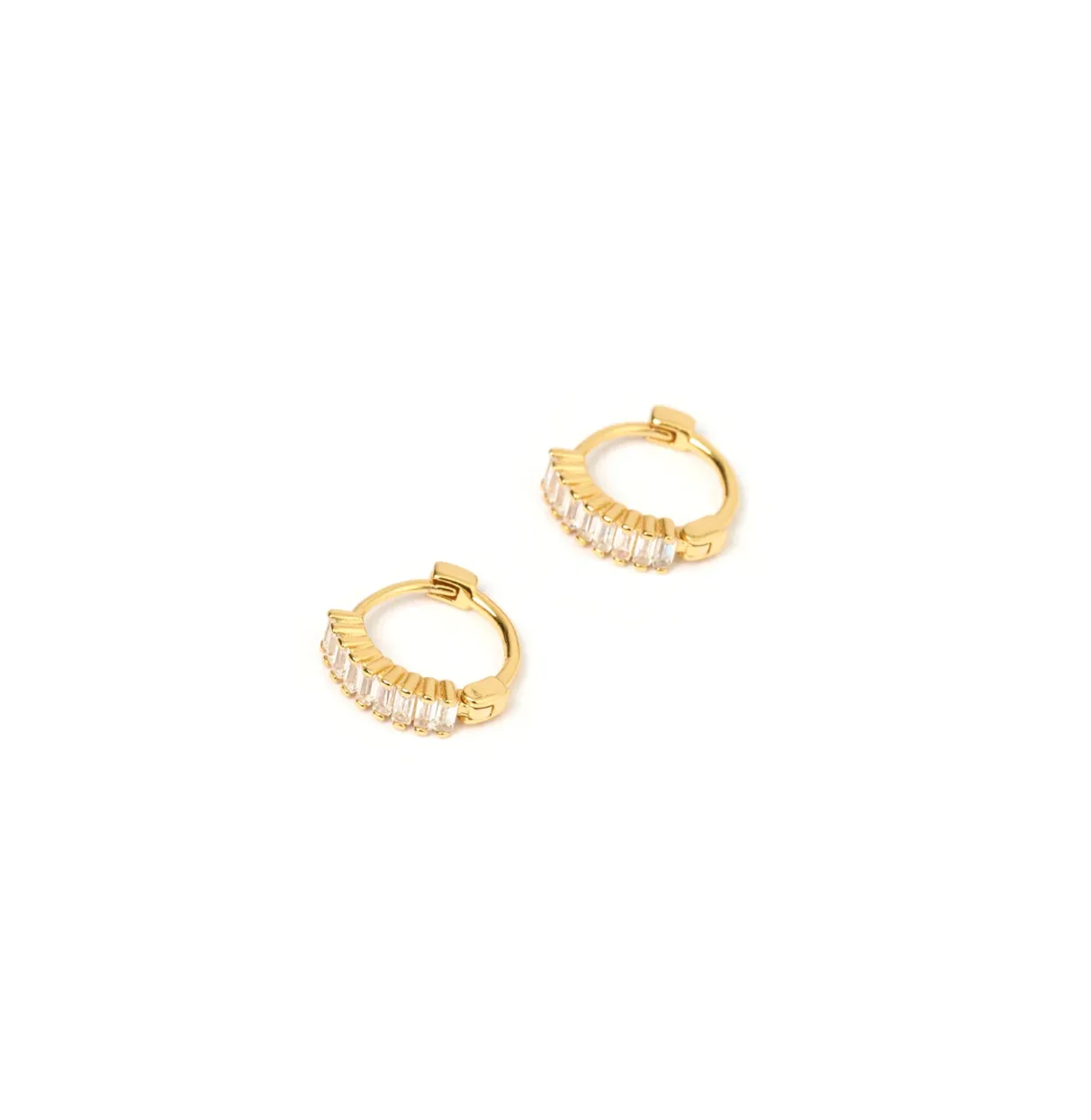 Arms Of Eve Khloe CZ Stone Earrings Gold