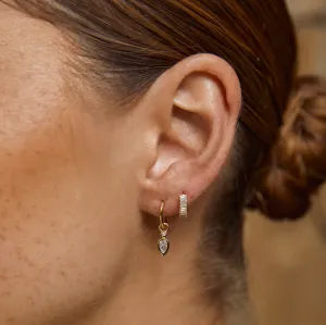 Arms Of Eve Khloe CZ Stone Earrings Gold