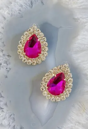 Aurora Earrings-Pink