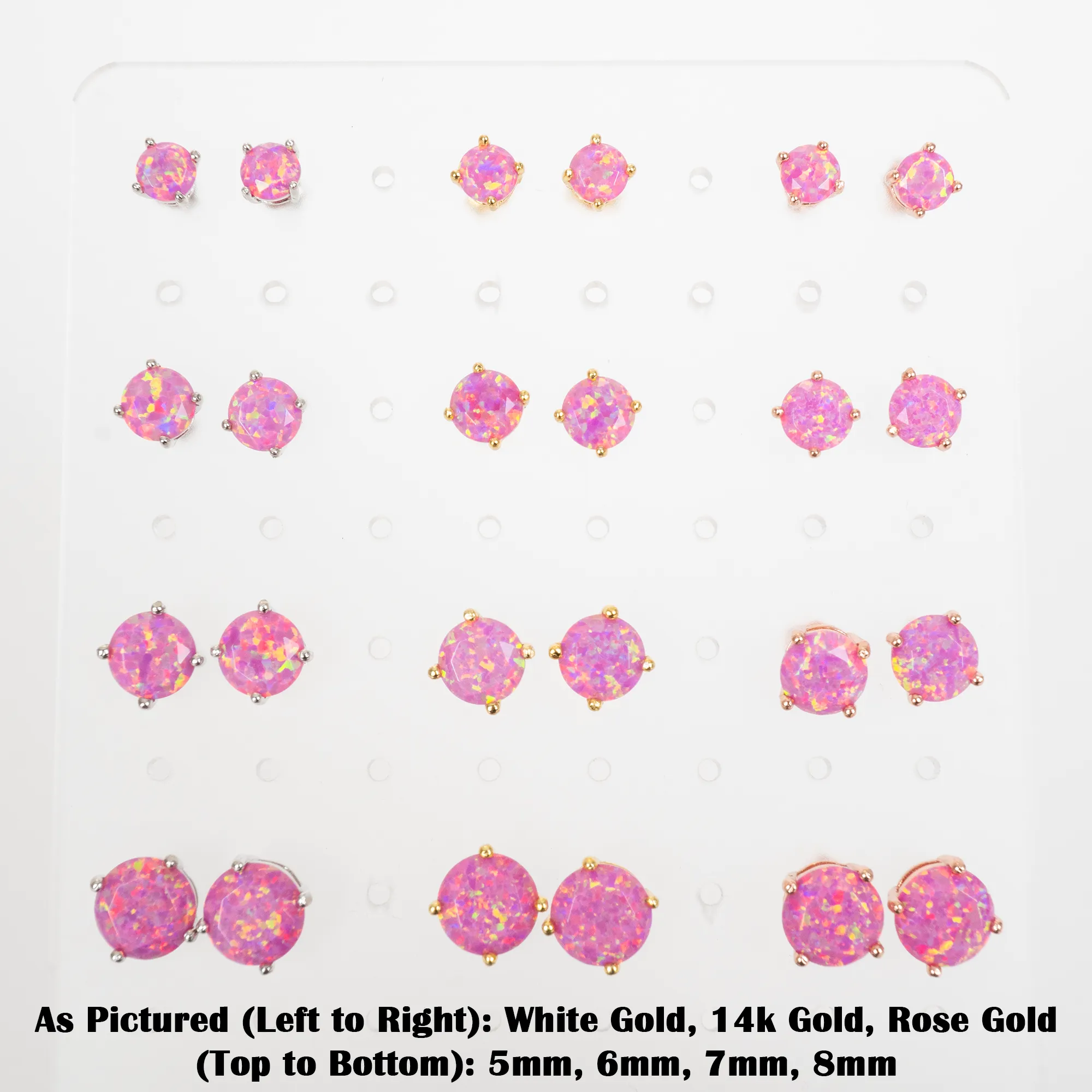 Aurora Opal Stud Earrings