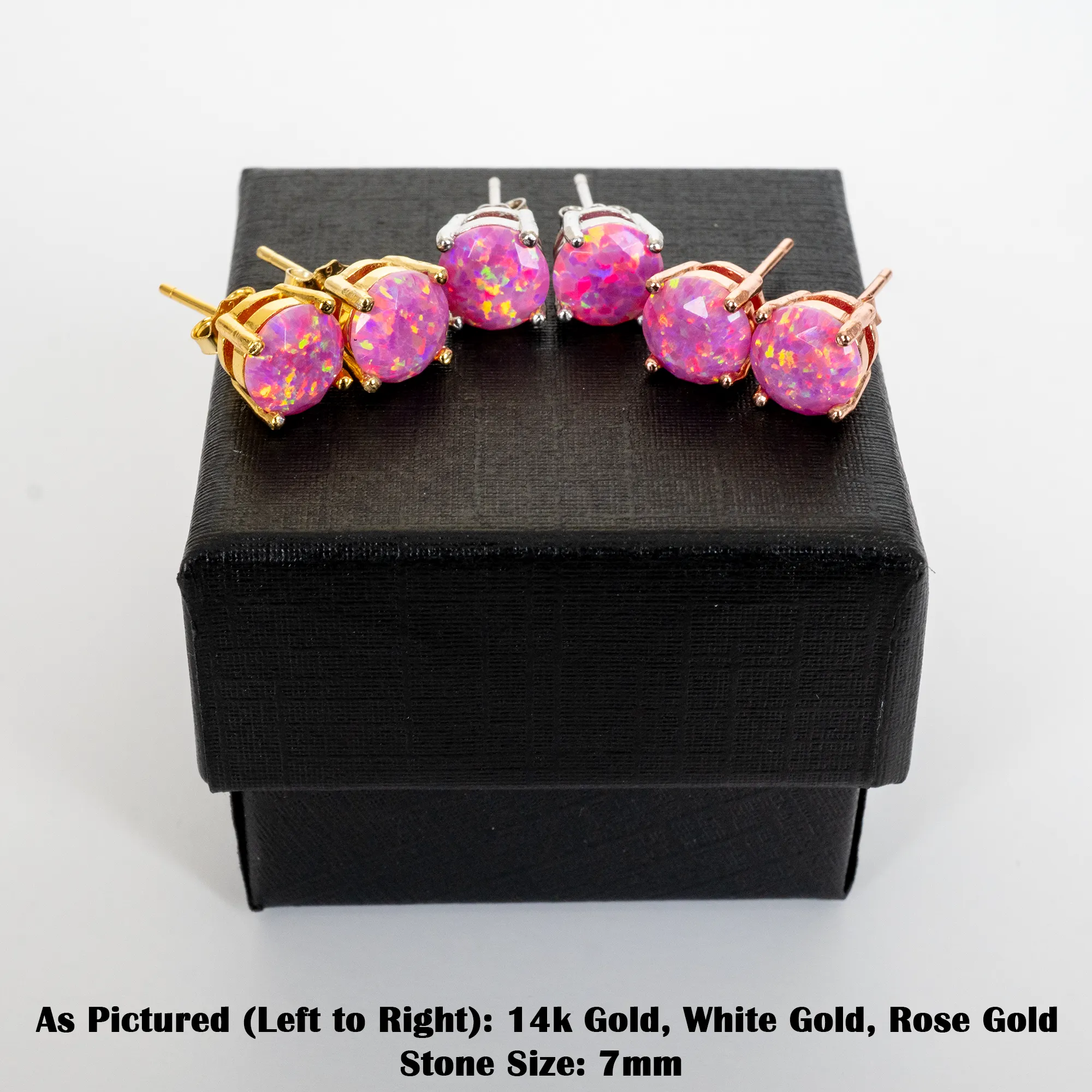 Aurora Opal Stud Earrings