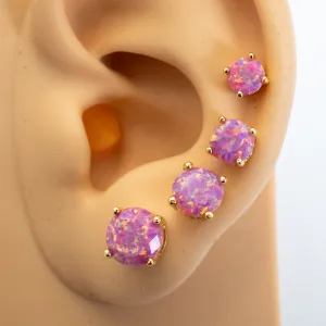 Aurora Opal Stud Earrings
