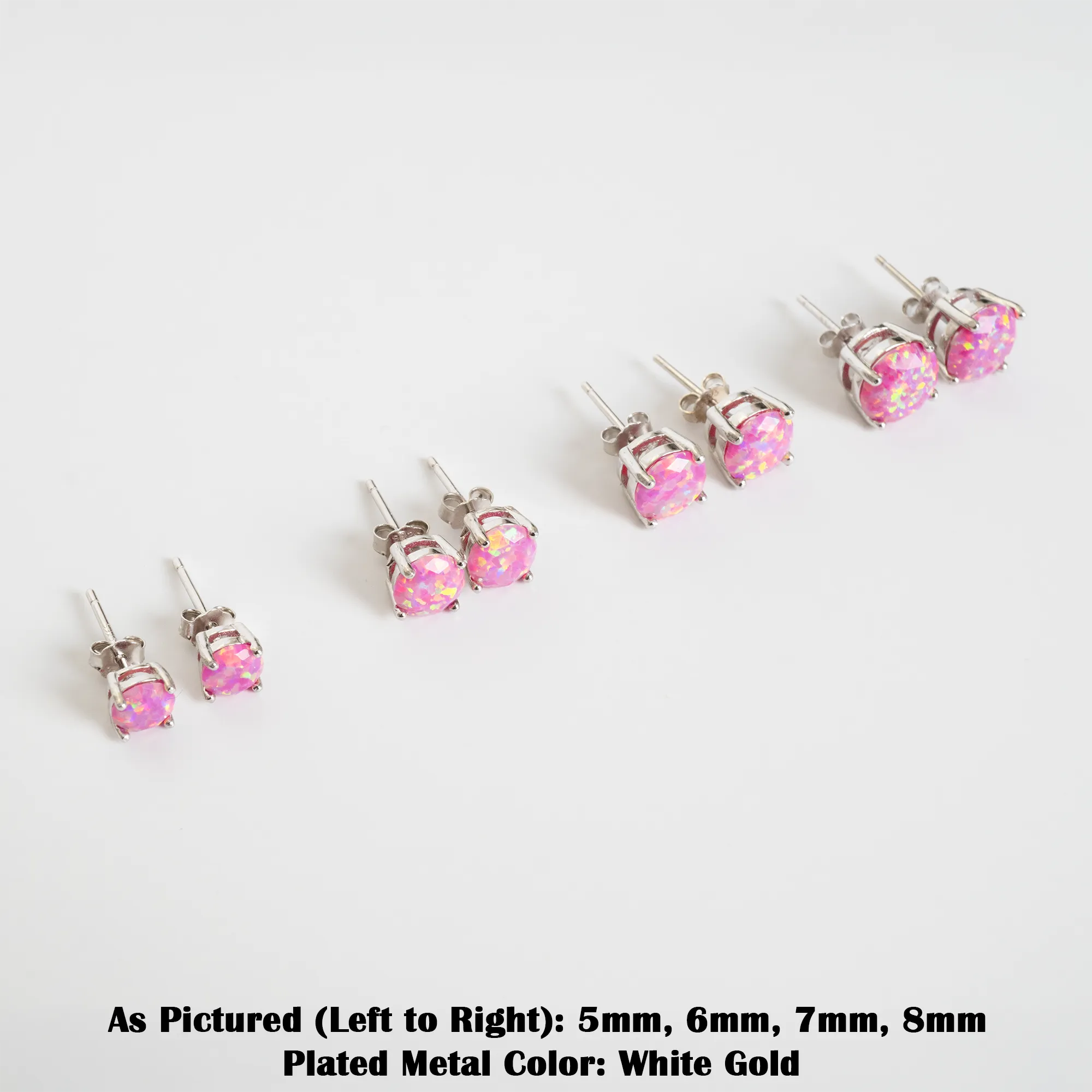 Aurora Opal Stud Earrings