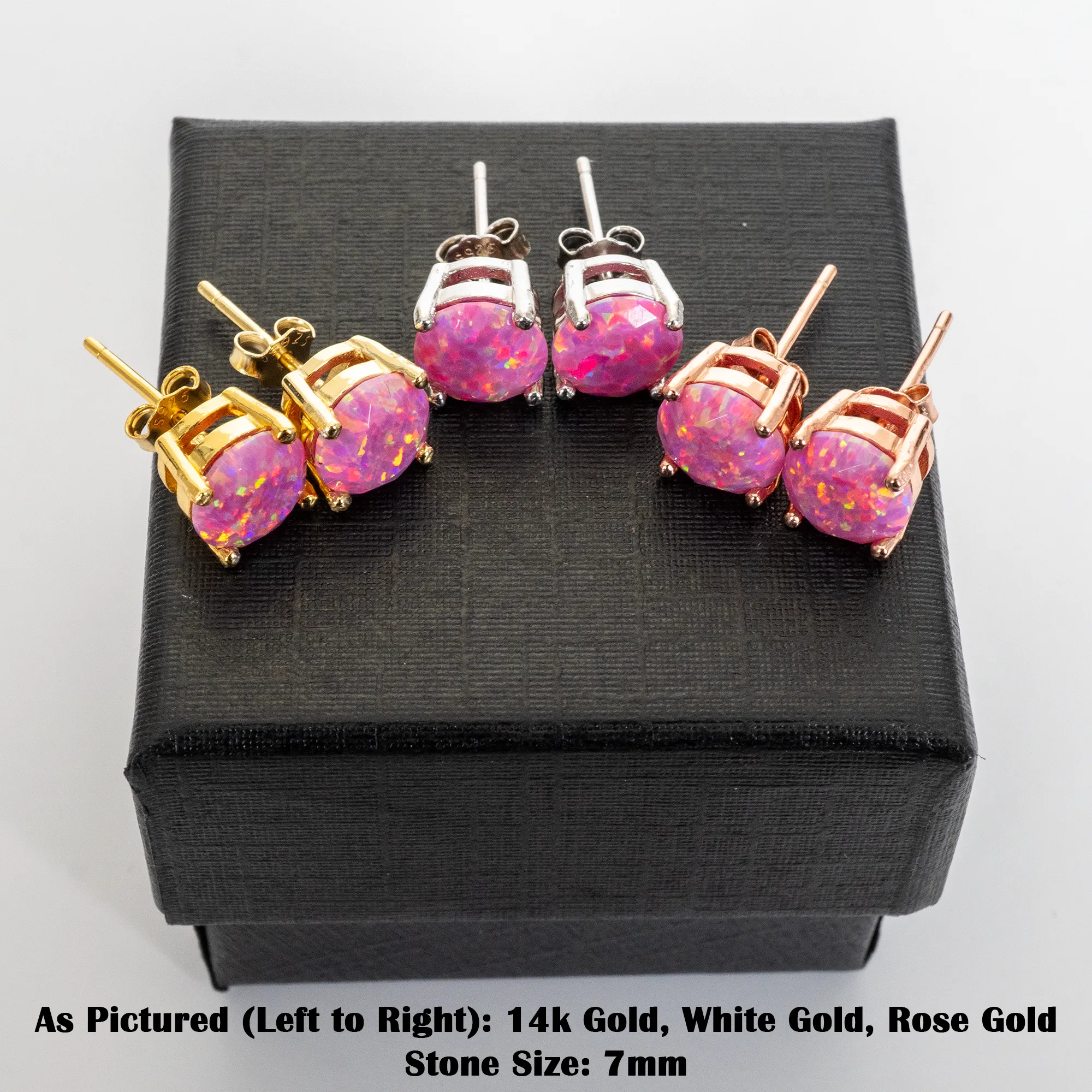 Aurora Opal Stud Earrings