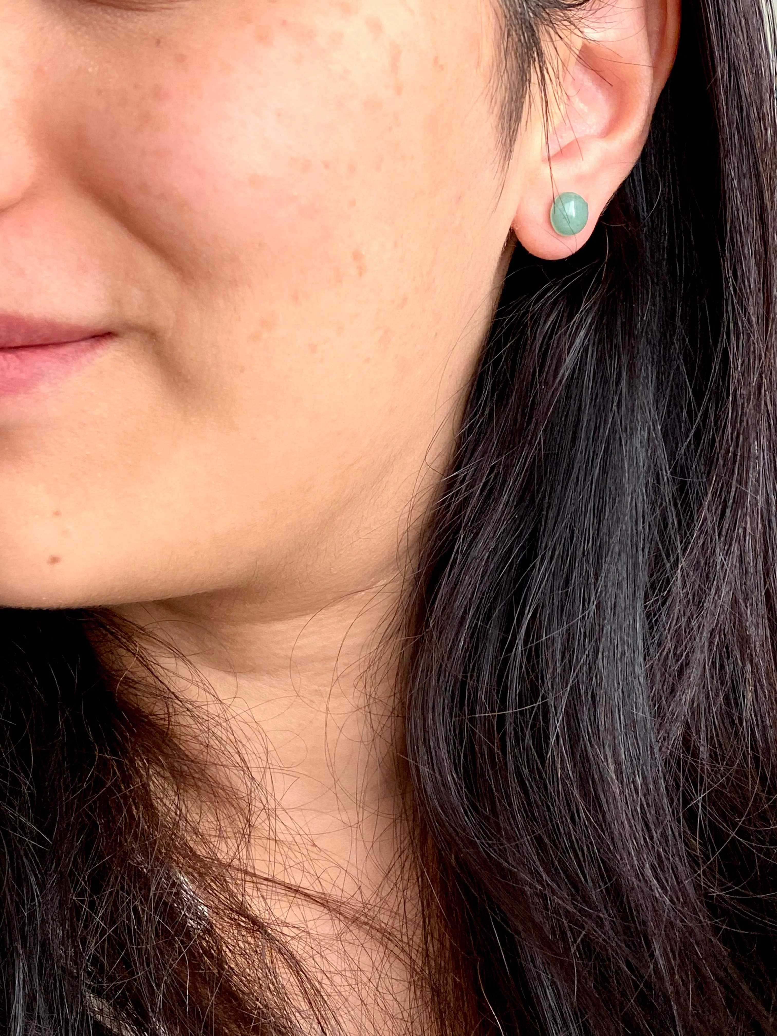Aventurine Earrings on Surgical Steel posts