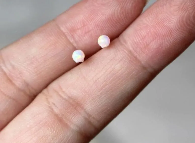 Baby Opal Stud Earrings