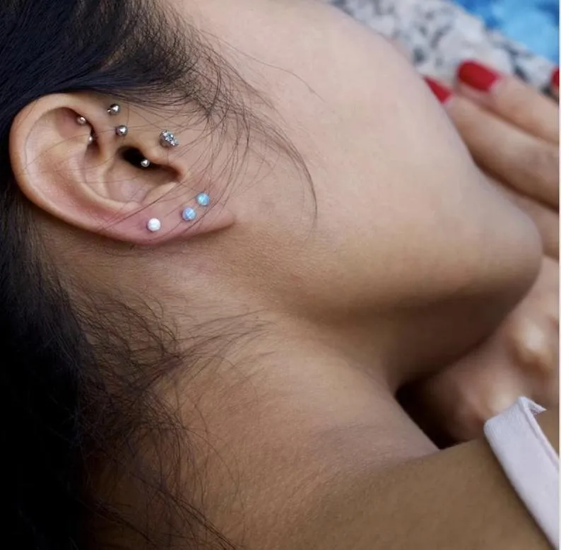 Baby Opal Stud Earrings