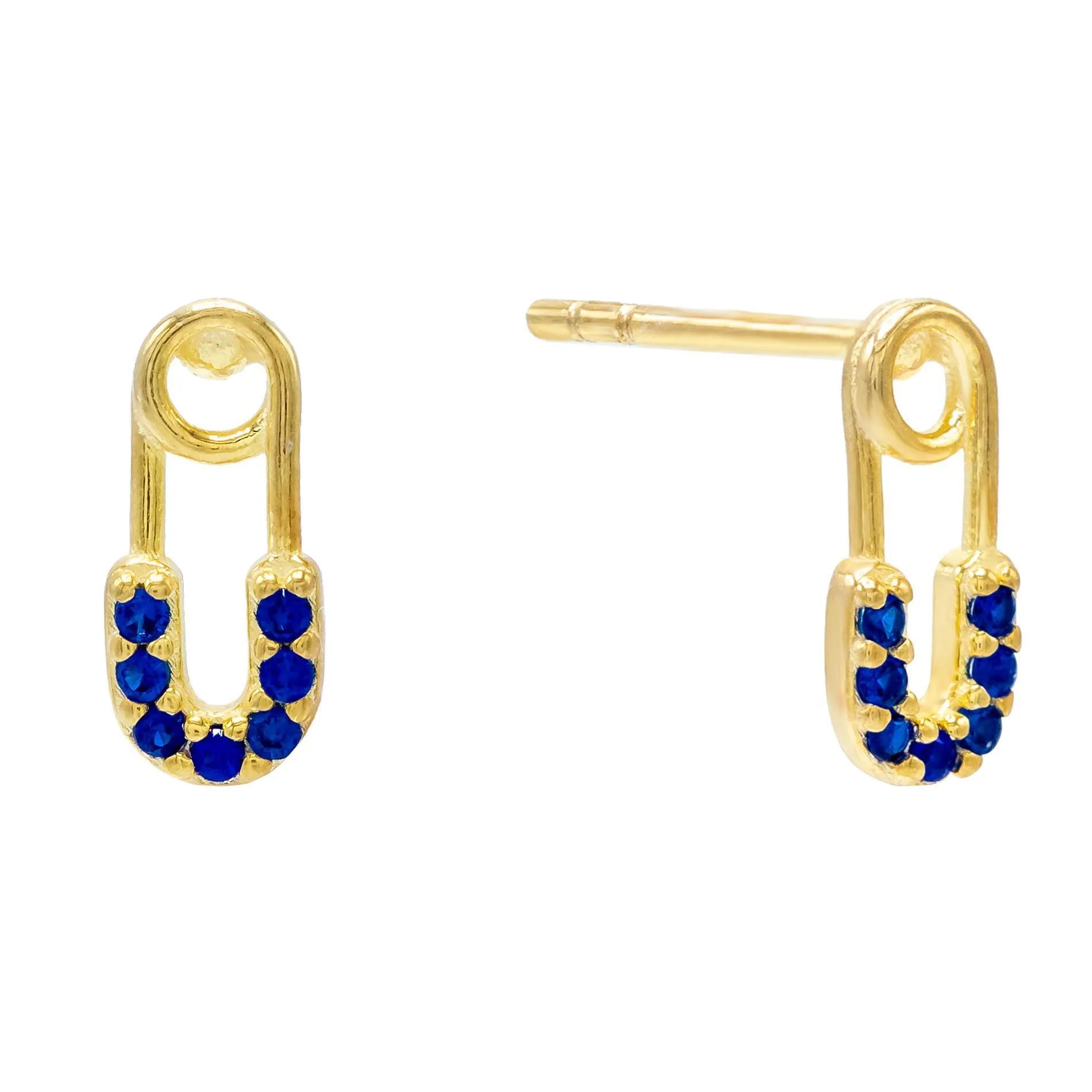 Baby Safety Pin Stud Earring