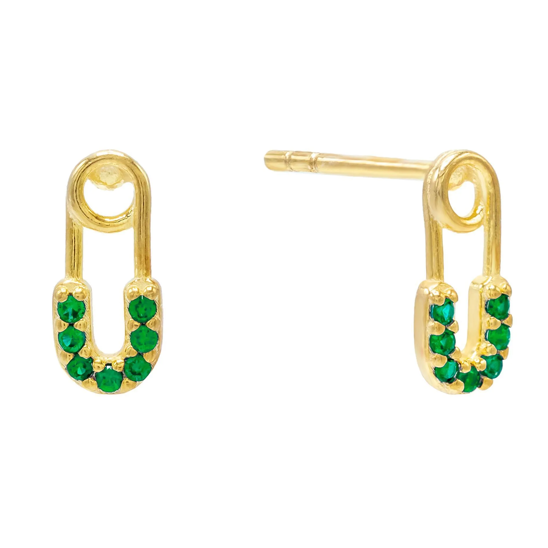 Baby Safety Pin Stud Earring