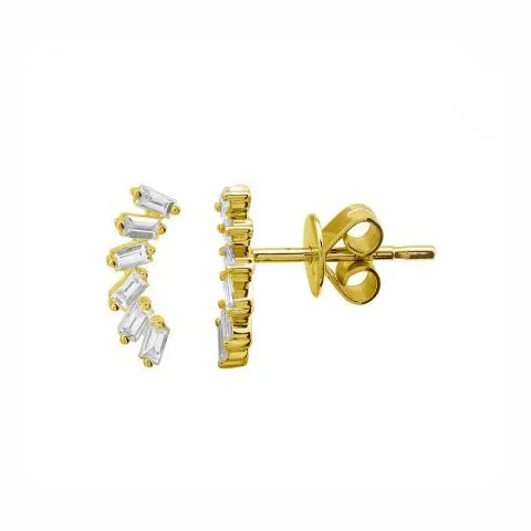 Baguette Diamond Studs