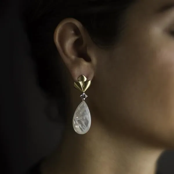 Barrymore Earrings with Pearl Drops